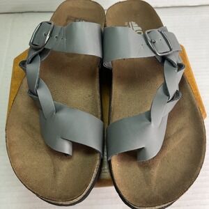 Cliffs By White Mountain Sandals Womens 7.5 M Gionna Slip On Flip Flops Grey